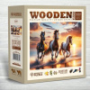 WOODEN CITY Dřevěné puzzle Divocí koně na pláži 1010 dielov