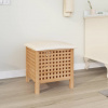 vidaXL Kúpeľňová stolička 48x47,5x52 cm masívne orechové drevo - Hnedá - 151191-3758