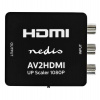 NEDIS převodník smíšeného videa na HDMI/ 3x RCA/ černý (VCON3456AT)
