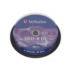 Verbatim DVD+R, 43666, DataLife PLUS, 10-pack, 8.5GB, 8x, 12cm, General, Double Layer, cake box, Matt Silver