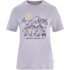 Fjällräven Hoja Lugnt Wool T-shirt W, Veľkosť L, Farba LAVENDER MIST