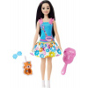 Mattel Barbie® Moje první Barbie Černovláska s liškou, HLL22