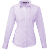 Premier Košile PR 300, popelínová, dlouhý rukáv, dámská COT3903005662e-lilac L Fialová lila