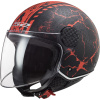 Prilba LS2 OF558 Sphere Lux Snake Matt Black Red M. (Prilba LS2 OF558 Sphere Lux Snake Matt Black Red M.)