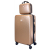 Cestovný kufor BERTOO Torino - zlatý SET 2v1