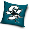 TipTrade Velurový Polštář NHL Color San Jose Sharks 40x40