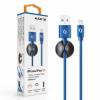 Datový kabel ALIGATOR PREMIUM 2A, Lightning modrý