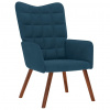zahrada-XL Relaxačné kreslo modré zamat 4016820