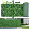 Umelý Živý Plot 4ks 2,4Mx61CM PE prvkov Nízke náklady na údržbu
