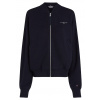 Dámske mikiny Tommy Hilfiger Cropped Mini Corp Bomber - Čierny (XS)