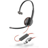 Monofónna náhlavná súprava Poly Blackwire 3210 USB-C/A 8X214AA