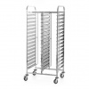 Vozík z nerezové oceli na 32 gastronádob GN 1/1, 740x550x1735 mm | TECHNICA, Silver Line inox