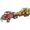 Bruder 2813 MACK GRANIT návěs a bagr JCB 4CX