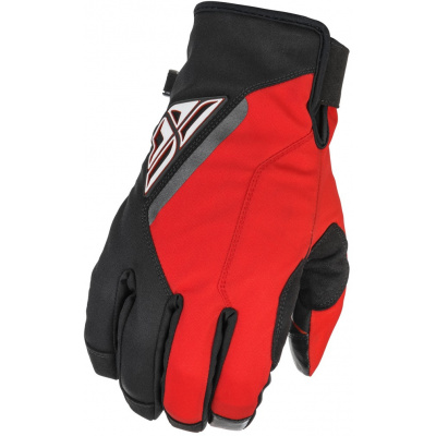 rukavice TITLE, FLY RACING - USA (čierna/červená, vel. 3XL)