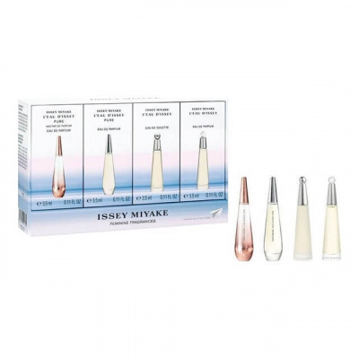 Issey Miyake Mini Set , edp L´Eau d´Issey Pure Nectar De Parfum 3,5 ml + edp L´Eau d´Issey Pure 1x 3,5 ml + edt L´Eau d´Issey 3,5 ml + edp L´Eau d´Issey 3,5 ml pre ženy