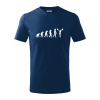 evolution cheerleading - roztlieskavačka - Tričko detské bavlnené - 104-110cm / 3-4 roky ( Polnočná modrá )