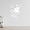 drevo zivota Drevená dekorácia na stenu UNICORN Farebný vzor: Biela, Rozmery: 40x52