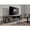 Bighome - IRON TV stolík 200x55x50 cm. sivá lakovaná. mango
