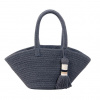 LORENA CANALS Pletený kôš Cistell Dark Grey Small - kôš