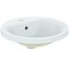 Ideal Standard Connect Umývadlo zápustné, 48 cm, s prepadom, otvor na batériu, biela E504201
