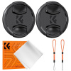K&F Concept K&F 49MM Lens Caps Kit s K&F LOGO Caps*2+Anti-lost rope*2+vacuum cleaning cloth*1