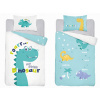 Detexpol obliečky Little Dino blue 100 x 135 , 40 x 60 cm