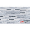 ALFIstyle Kamenný obklad, Kvarcit svetlo šedý, 15x60 cm, hrúbka 1-2 cm, BL020