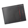 Pierre Cardin TILAK07 325 čierno-červená pánska kožená peňaženka 12 x 9,5 cm