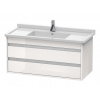 Duravit Ketho Umývadlová skrinka 48x100x46 cm, 2 zásuvky, lesklá biela KT664502222