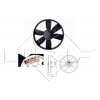 Ventilátor chladenia motora NRF Amsterdam B.V. 47402