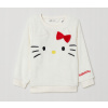 Mikina - H&M Detská mikina Veľkosť 92 dlhý rukáv Ecru (H&M Hello Kitty Fur Mikina 92 cm)