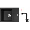 Sinks AMANDA 650 Pureblack + Mix 3 P GR N6 G11626