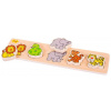 Bigjigs Toys Drevené vkladacie puzzle safari