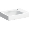 GEBERIT Xeno2 závesné umývadielko s otvorom vpravo, bez prepadu, 400 x 280 mm, biela, s povrchom KeraTect, 500.529.01.1