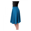 Dámska a tehotenská midi sukňa Mirka, tmavo tyrkysová L/XL