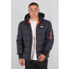ALPHA INDUSTRIES Bunda Hooded Puffer Alpha FD - black (118113/03) Veľkosť: XL/Regular