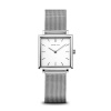 Hodinky Bering 18226-004 Dámske Ušľachtilá oceľ analógové batéria (Quartz) strieborná biela strieborná bez funkcií 3 ATM (30 m) milánsky ťah 26 mm