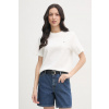 Tommy Hilfiger tričko dámske bavlnené WW0WW49646 béžová L