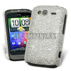 Zadný kryt HTC WildFire S – Glitter – strieborná