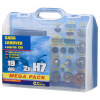 Compass Žiarovky 12 V servisnej box MEGA H7 + H7 + poistky