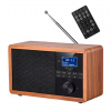 Prenosné digitálne rádio Adler AD 1184, čierne, drevené