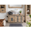 Bighome - IRON Komoda Mango 120x40x60 bielené, lakované