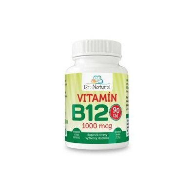 Vitamín B12 1000 mg, 90 tbl. Dr.Natural