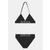 Detské plavky - Calvin Klein Two -kus outfit 170 čierny (Calvin Klein Black Swimsuit 14-16Y ZZC)