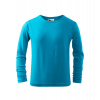 MALFINI LONG SLEEVE 121 / Detské tričko, dlhý rukáv - tyrkysová 110