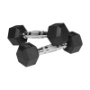 Rebel RBA-2325-02 Pogumované litinové činky HEX 2 x 2 kg