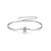 For Silver Náramok s Moissanitom 0,5ct Chain - Striebro 925
