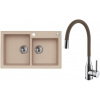 Set Alveus (dřez Rock 90 Beige 55 + baterie Mintas Béžová/Chrom) SETA25313