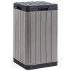 Toomax RIO GARDEN zahradní plastový koš 80 L - světle šedá a grafit