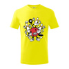 Bowling komiks - Tričko detské bavlnené - 122 cm/6 rokov ( Citrónová )